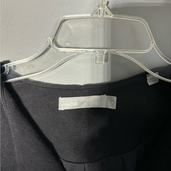 Vince Cross Front Asymmetrical Zip Cotton Moto Jacket Size 6 - Picture 5 of 7